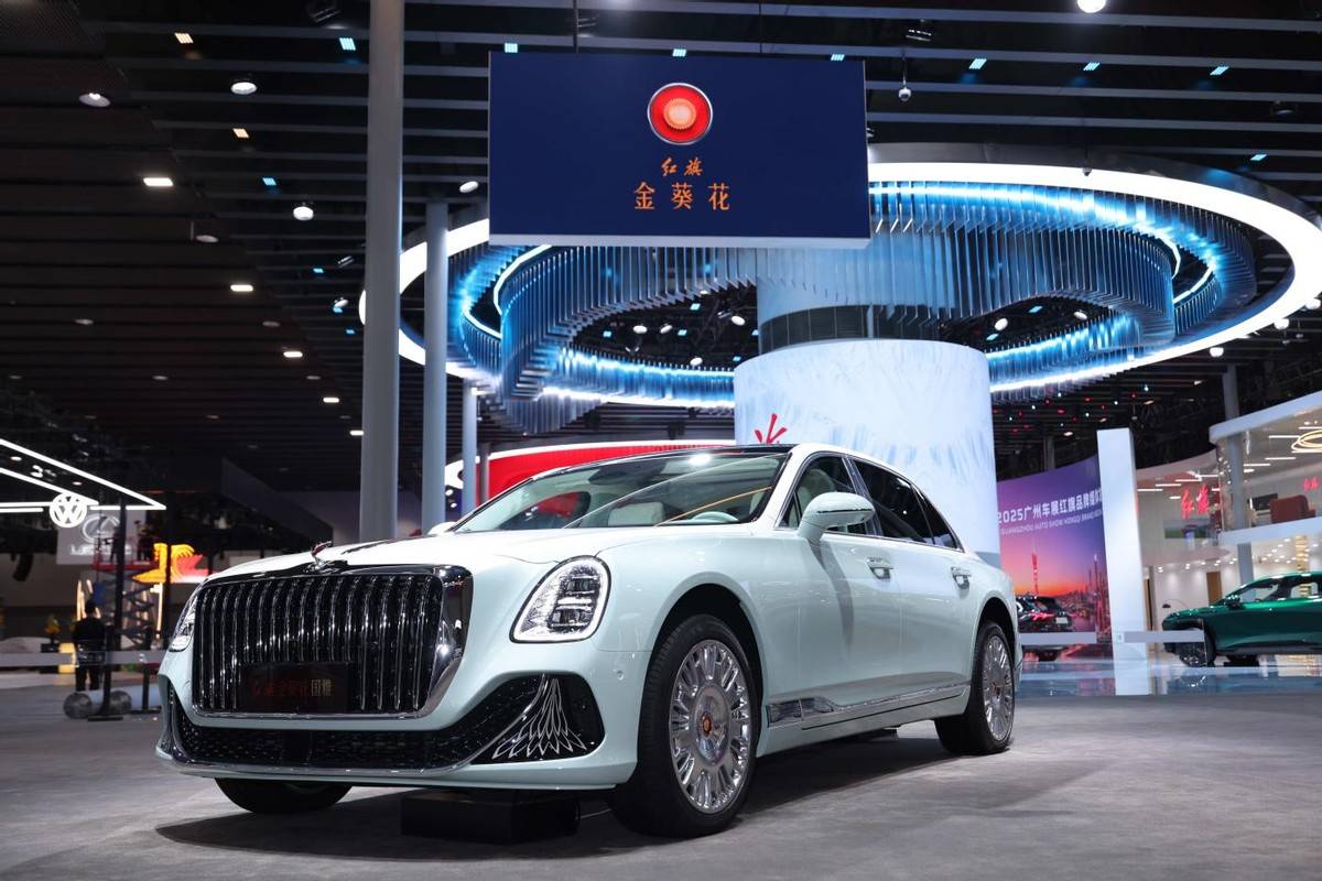 紅旗金葵花國賓車隊亮相廣州車展,國車變身東方豪華