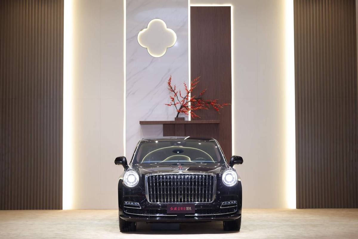 紅旗金葵花國賓車隊亮相廣州車展,國車變身東方豪華